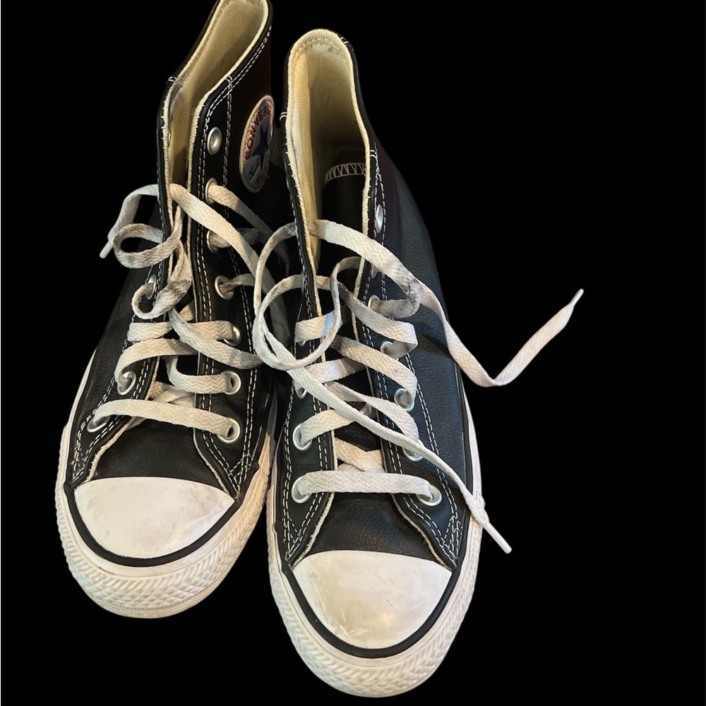 Converse Women’s Black and White High-Top Sneakers